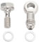 HappyFit Kit de boulons banjo M8 X 1,25 mm vers AN4, raccord de boulon banjo en acier inoxydable à haute capacité de charge avec rondelle