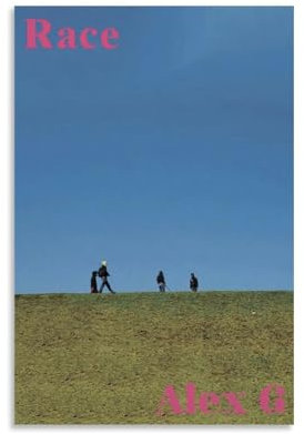 OREAUORN Alex G Race-Poster, Wandkunst, Leinwandbezug, ästhetisches Vintage-Poster, dekoratives Gemälde für Wohnzimmer, Schlafzimmer, 30 x 45 cm, ungerahmter Stil