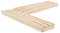 BESPORTBLE 2Stücke Holz Domino Halter rutschfeste Domino Trays Für Brettspiele Organizer Für Mahjong Und Mexikanischen Zug Robuste Holzunterstützung Für Domino Steine