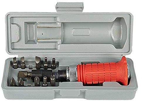 Stainless Steel Screwdriver, Magnetic Screwdriver,Multi-Purpose Heavy Duty Impact Screwdriver Set Driver Chisel Tool Sleeve kit