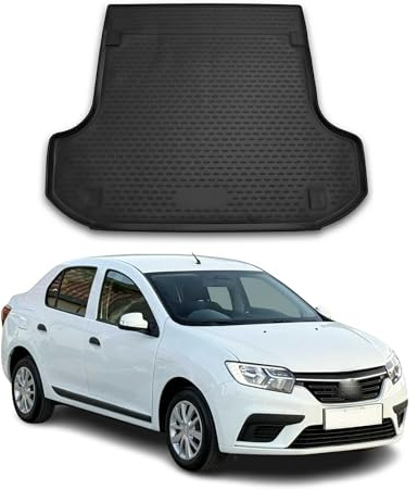 OMAC Kofferraumwanne für Dacia Logan MCV 2012-2020 TPE Schwarz | Kofferraummatte, Laderaumwanne, Allwetter, fahrzeugspezifisches Produkt, Antirutsch, 3D-Passform, wasserdicht