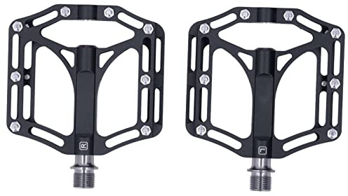 Bergfahrrad Pedale Legierung, Leichtgewicht, Universal, Schwarz - Korrosionsbeständig, Stabil, Ergonomisch, Für Mountain Und Straßenrad (Schwarz)