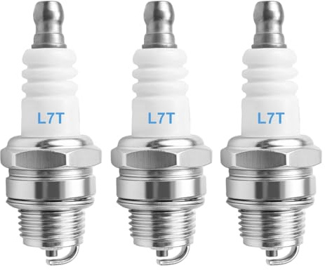 3PCS L7T Spark Plug Replacement for NGK 2 Stroke Engine Spark Plug for Lawnmower Lawn Mowers, Sprayers, Tea Pluckers Compatible with BPMR7A, CJ8, RCJ6Y, RCJ7Y, Lawn Equipment & Small Engine