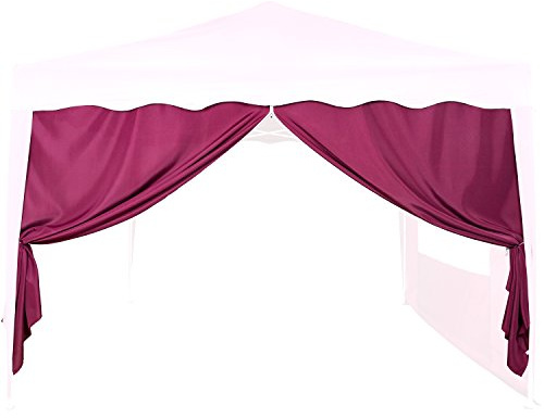 INSTENT® Basic Seitenwand/Seitenteil für Pavillon 3x3m mit Fenster oder Reißverschluss, wasserabweisend und atmungsaktiv, Farbwahl, für Festzelt, Partyzelt
