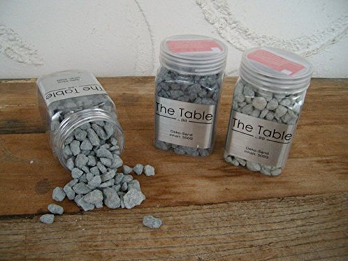 Dekosteine Zierkies Ziersand Tischdeko grau ca. 0,5 - 2 cm 3 x 500 Gr