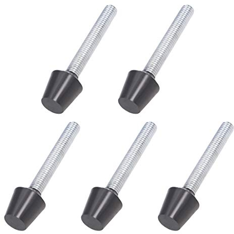 uxcell Toggle Clamp Foot Rubber Head Carbon Steel M8x70mm 5pcs
