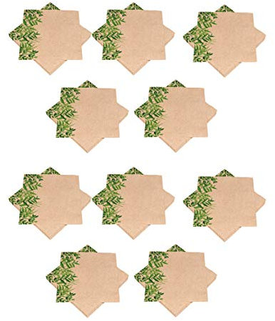 Heku Bio-Servietten 25 Stück, 2-lagig (Servietten 33x 33cm, 10 Packungen)