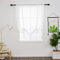 SIMPVALE 1 Stück Sheer Voile Vorhänge, 80×120cm Weiß Raffrollo Vorhang, Transparente Gardinen für Wohnzimmer Schlafzimmer