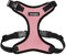 Best Pet Supplies Voyager Step-In Lock Haustiergeschirr – Allwetter-Netz, verstellbares Step-in-Geschirr für Katzen und Hunde – Rosa/Schwarzer Rand, XS
