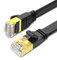 Yauhody Cat 8 Lan Kabel 30meter Netzwerkkabel Flach Hochgeschwindigkeit 40Gbps 2000MHz S/FTP, Gigabit Ethernet Kabel RJ45 Patchkabel für Router, Modem, TV, Schneller als Cat6/Cat7 (Schwarz 30m)