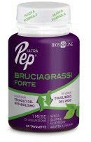 BIOS LINE Ultra Pep Bruciagrassi Forte Stimola il Metabolismo, Azione di Sostegno, con Guaranà e Tè Verde, 60 Tavolette