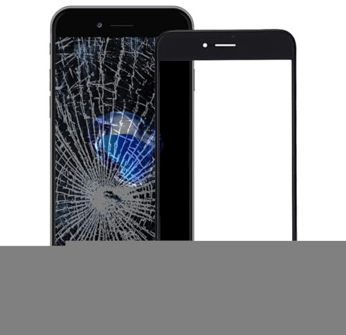 iPartsAcheter pour iPhone 7 Plus lentille de verre extérieure de l écran avant avec cadre avant de l écran LCD et OCA Optically Clear Adhesive (blanc)