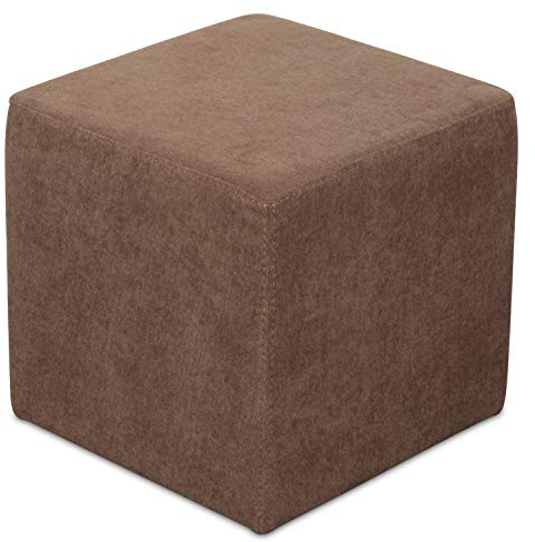 Staboos Sitzwürfel 42cm - Hochwertiger Sitzhocker Pflegeleichter Pouf Hocker - Sitzpouf mit nur 4kg - Sitzcube als perfekte Sitzgelegenheit (Coral_04)