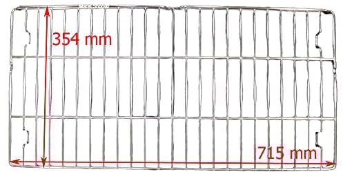 Marel Shop® - Griglia 354 x 715 mm per Forno compatibile con Smeg e Gruppo Bosch da 90 cm 115 L per modelli: B901GMXI9 - B90GMXI9 - FSP9610X - GA91CTX9 - HSG738357M - KCG90A4 - SF9390X1SA - SF93M3CX