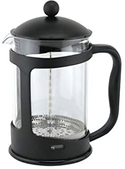 Glow Classic Continental 1500 ml schwarze Cafetière – Premium Manuelle 12 Tassen französische Presse Kaffeemaschine mit gehärtetem stoßfestem Glaskanne und Kolbenfilter für gemahlene Bohnen