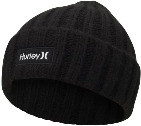 Hurley Herren M Squaw Beanies, Schwarz, Einheitsgröße EU