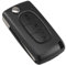 OGGIPRO 3 Tasten Scheinwerfer Schlüsselgehäuse kompatibel mit CE0536 Klappschlüssel für Peugeot 207 307 308 407 408 3008 5008 Citroen C2 C3 C4 C5 C6 C8 (Scheinwerfer, CE0536)
