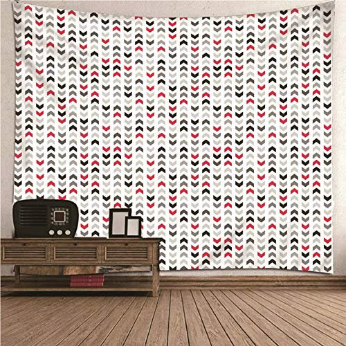 EHOMERY Wandteppich Kinderzimmer Junge Wandschmuck Deko Mehrfarbig Pfeile-Muster Wandbehang Schlafzimmer Wanddeko Groß Wohnzimmer Wanddekoration 210X140Cm