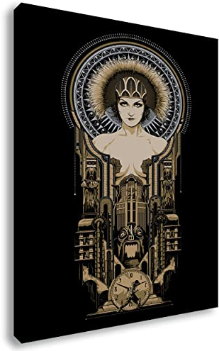 Artis Prints Leinwandbild Metropolis | Stummfilm - Alt - Deutsch, Movie - Klassiker - Poster, Expressionismus - Kunst, Klein bis Groß, Deko - Wohnung