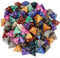 YILAIDA 100 Stück Polyedrisch Würfel Set mit Schwarz Beutel, Tisch Spiel Würfel für Dungeons and Dragons Pathfinder DND RPG MTG (4 Seitige)