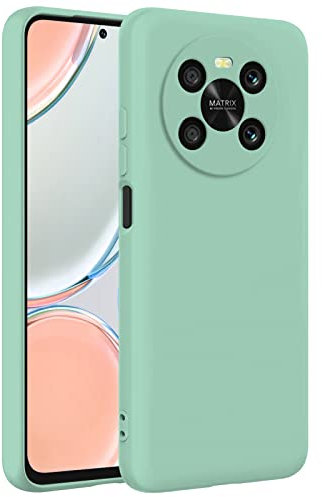 TBOC Mobile Phone Case Compatible with Honor X9 4G – Honor Magic4 Lite 4G [6.81 inch] – Hard Case [Turquoise] Liquid Silicone [Soft Touch] Microfiber Interior Lining [Protects the Camera]