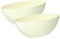 MePla - 2 Stück Schale OVAL - wetterfestes Pflanzgefäß - UV-beständiger Blumenkübel - Pflanzschale - Schale - L 38 cm - Creme