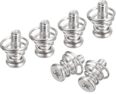 sourcing map Spring Screws, 10pcs M2.5x9mm 7mm Spring OD GPU Graphics Card Back Plate Heatsink Screws Computer Fan Fixed Screws