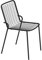 Mondo Viro Stuhl aus lackiertem Metall Roma, stapelbar, 47 x 60 cm, 84 cm (Schwarz, 8)