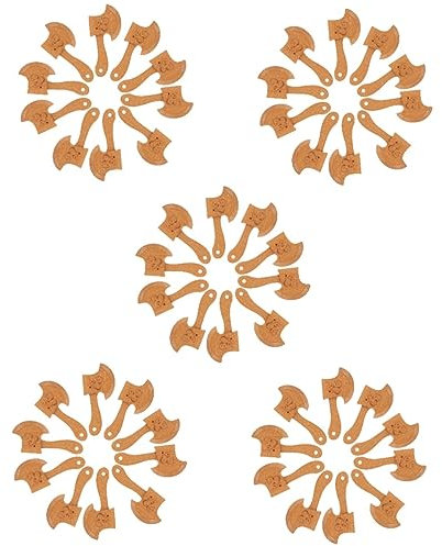 Lurrose 50stücke Holz Dekoration Für Junge Mädchen Charmante Holzspielzeuge Zum Basteln Und Dekorieren Für Geburtstagsgeschenke Und Kreative Projekte