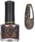 EONFAVE Glitter Black Nail Polish - Quick Dry, Glossy, Non-Toxic, Cruelty Free, Biodegradable, Healthy Oil Based, Natural Nail Polish for DIY Nail Art Manicure at Home