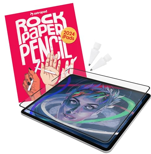 Astropad Rock Paper Pencil 2 – Paper Screen Protector for iPad Pro 11 inch (M4, 2024) + Apple Pencil Tips Replacement 2 Pack – Apple Pencil 1st and 2nd Gen