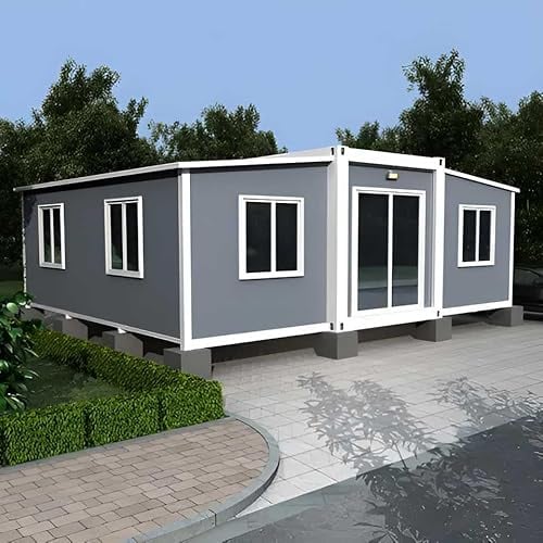 Casa da 6,1 m Con Design di Lusso: 3 Camere, Soggiorno, Bagno e Cucina Attrezzata - Contenitore Prefabbricato per Adulti, Mobile Pieghevole Facile