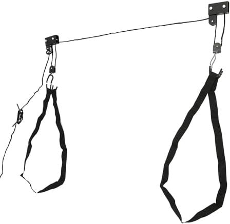 LOIRIIC Kayak Hoist - Overhead Pulley Systems Kayak Overhead Lifts, Kayak and Kayak Garage Lifts with Heavy Duty Ropes Overhead Suspension Pulleys for Kayak, Bike Ladders, etc., 57 kg Capacity