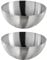 Bobzo 2-Pack Stainless Steel Serving Bowls 20 cm | Durable, Stackable & Easy-to-Clean | Perfect for Mixing, Serving, Meal Prep & More | Space-Saving Design, Ideal for Kitchen & Dining Essentials