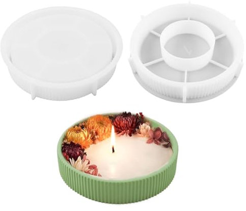 Silikonformen Tablett mit Rillen 24 x 5cm Silicone Molds Tray Schale Silikon Gießform Formen Tablett Gießformen Teller Silikonform für Herstellung von Obst Tee Tablett Schmuck Teller Handwerk
