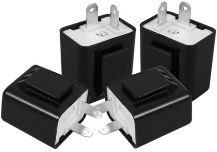 JECOMPRIS 4 Stück -relais Nummer Bremslicht Blinker -blinkerbirne Intelligente Glühbirne Elektronisch Wiederaufladbar Scheuklappen Blitzlicht Strobe-controller Einheit Abs Black