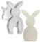 Silikonform mit Hasenform, stehender Hase, Gipsform, Osterharzformen, Hasenform, Hasenform, stehender Hase, Gipsharz, Hasenform, Osterharzformen