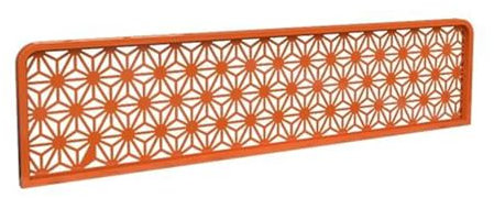 Essbereich Metall Hohlraum Trennwand, Mit Metallrahmen Semi-Privacy Bar - Restaurant Und Bar Stilvolle Raumtrennung(Orange,100x30x3cm)