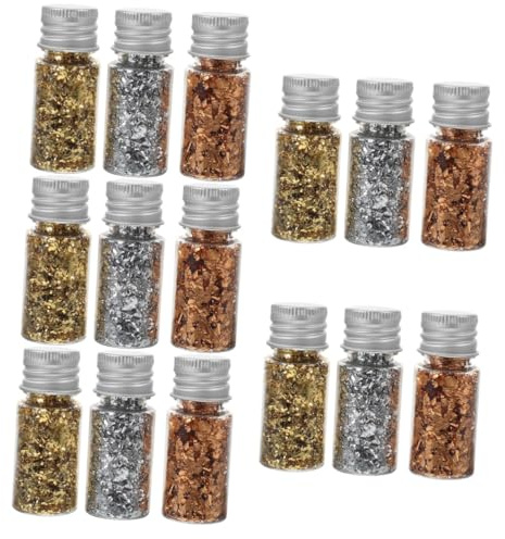 Gadpiparty 5sätze Nageldekor Mit Goldflocken Nail Art Flakes Für Kreative Maniküre Glänzende Effekte Einfach Zu Verwenden Drei Farben Clip Für Nageldesign Und Bastelprojekte