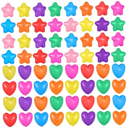 CHICAMPERA 100piezas Bolas De Océano Forma De Corazón Juguetes De Natación para Piscina Bolas De Educativas para Fiestas y Actividades Al Aire