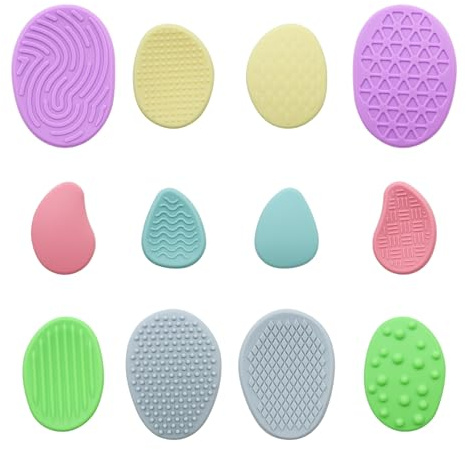 12 Stück Fidget Toys Sensory Worry Stones Stressabbau Sensorik Spielzeug | Anti Stress Sensory Toys Sensorikstein Silikon für Anti Stress Angst Adhs & Autismus