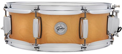 Gretsch Snare Drum - Full Range Birch - Size 14 x 5 - 8-ply birch shell - Satin Classic Natural Finish - 30° bearing edge - 2.5 mm steel hoops - S1-0514-BSC