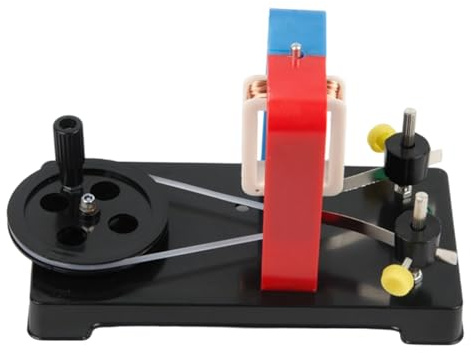 Bvizyelck Generatore manuale, modello elettrico portatile, generatore di motori dimostrativi di laboratorio, per scienze, laboratorio, scuola, scuola, istruzione, hobby, attività all'aperto, casa