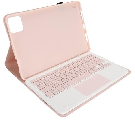Fafeims Keyboard Pad 6 Schutzhülle, Magnetischer PU-Ständer mit Kabelloser Tastatur, für Online-Meetings und Fernunterricht (PINK)