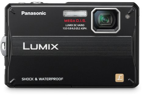 Panasonic Lumix DMC-FT10 (TS10) Waterproof Digital Camera with 14.1MP, 4x Optical Zoom, and 2.7-inch LCD (Black) (Renewed)