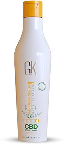 GK HAIR Global Keratin Hemp Conditioner (8.11 Fl Oz/240ml) Feuchtigkeitsspendende Kräftigung Color Treated Damaged Repair Nourishing & Shine Infused with Organic Vegan Sulfate Paraben Free