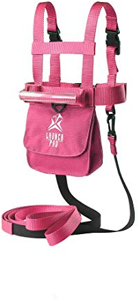 Launch Pad Harness Pink - With Shock Absorbing Leashes by Launch Pad