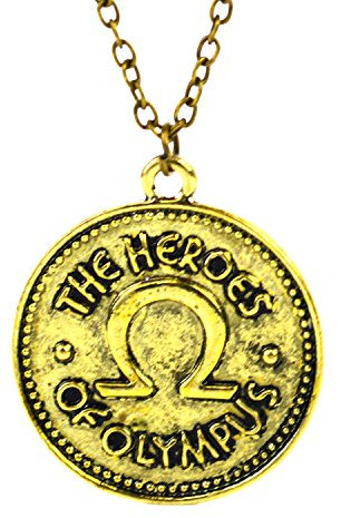 Doppelseitige Percy Jackson Camp Halbes Blut Helden des Olymp Ivlivs Münzenhalsketten -Zusatz-Schmucksache-