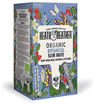 Heath & Heather Organic Rooibos Slim Tea 20 Bags Standard Tea Bag Size