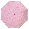 Maibar Sombrilla Paraguas Damas Sombrillas Triple plegables Verano Prueba de sol Paraguas Protección UV Begonia Sombrilla Ligero Rosa a prueba de viento 8 Huesos para mujeres (Rosa)
